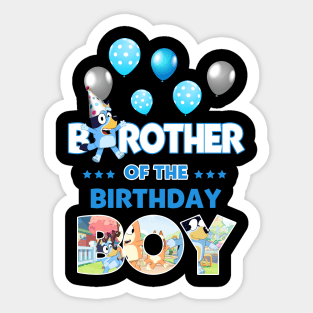 Bluey and Bingo happy birthday boy Sticker